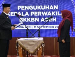 Pj. Gubernur Aceh Kukuhkan Kepala Perwakilan BKKBN Yang Baru