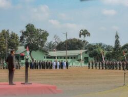 Danrem 023/KS Irup Upacara  HUT ke 78 TNI di Padangsidimpuan