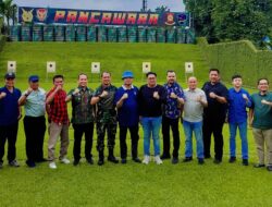 Batalyon 469 Kopasgat Jalin Silaturahmi Bersama PWI Sumut, JMSI, Dengan Menembak