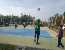 Tim Voli Muspika Kecamatan Pecundangi Tim Desa Sei Mencirim