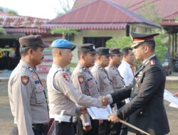 Tujuh Personel Polsek Pinangsori Dapat Penghargaan