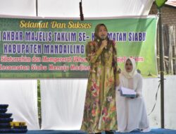 Ketua TP PKK Madina Hadiri Pengajian Akbar Majelis Taklim Se- Kec. Siabu
