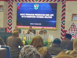 Sekda Pimpin Rapat Persiapan Hari Jadi Tapsel Ke-73