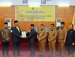 Pj Wali Kota Padangsidimpuan Serahkan Nota Pengantar Rancangan KUA PPAS TA 2024