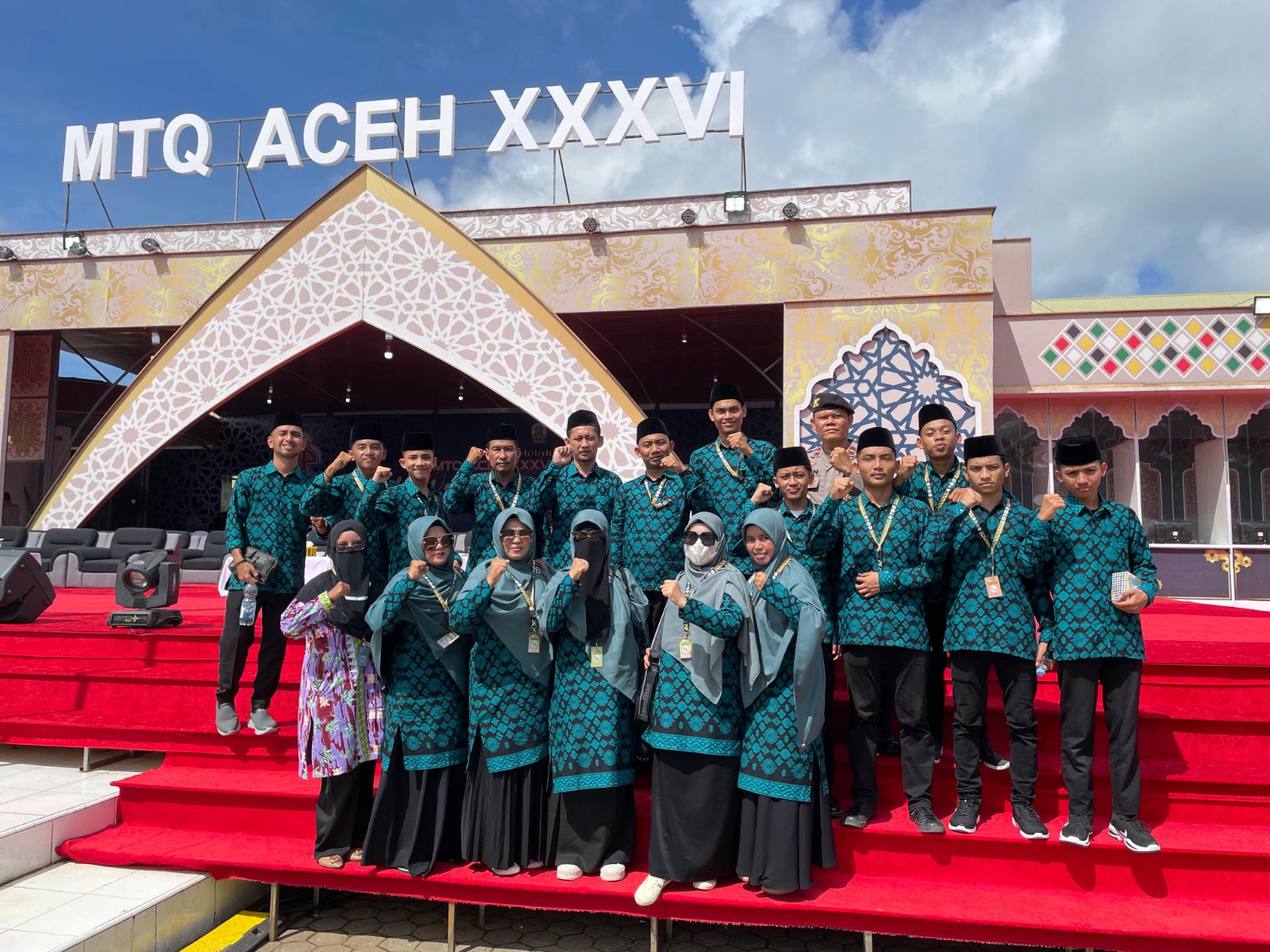 Peserta Musabaqah Tilawatil Qur'an (MTQ) Aceh Tamiang.