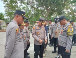 Polres Batubara Cek Perlengkapan Personil Empat Polsek
