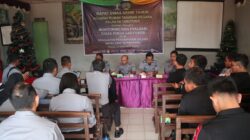 Rutan Kelas IIB Tarutung rapat dinas jelang akhir tahun 2023 untuk evaluasi kinerja dan menyusun rencana kerja di tahun 2024, di Aula Rutan Tarutung, Selasa (5/12). ist
