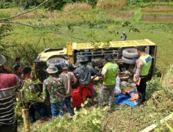 Satu Orang Tewas Akibat Truk Pengankut Batu Jatuh Kejurang
