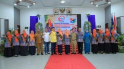 Bupati Labura, Hendri Yanto Sitorus,MM di acara pelantikan pengurus Kecamatan GMPB se Labura, Selasa (5/12).ist