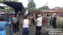 Satpol PP Kota Bongkar 2 Kios Liar Di P.Siantar