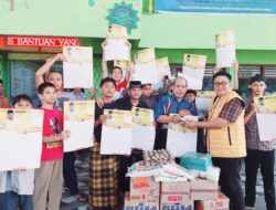 Caleg DPR RI Partai Hanura Rianto SH  Serahkan Sembako di Panti Asuhan