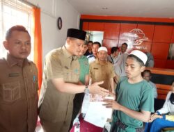 160 Anak Yatim Piatu Di Palas Terima Bantuan Kemensos RI