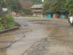 Jalan Baru Baypass Padangsidimpuan Rusak Parah