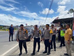 Beri Pengamanan Nataru, Kapolres Batu Bara Pantau Pos Pam