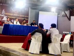 Ngopi Bareng KPU Gunung Sitoli Dengan Insan Pers