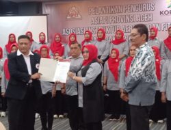 Ketum ASIAFI Aceh Periode 2024-2028 Dilantik