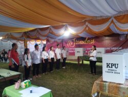 KPU Gunungsitoli Simulasikan Pemungutan dan Penghitungan Suara