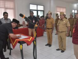 Plt Wali Kota Gunungsitoli Lantik 34 Pj Kades