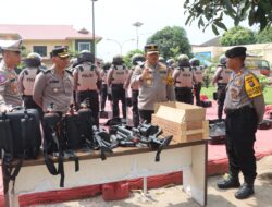 Polres Batubara Gelar Apel Personil Dalmas Pemilu 2024