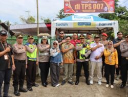 Kapolres P. Siantar Monitoring Pengamanan TPS Puncak Pemilu 2024