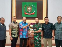 DanYonif100/PS Pindah Tugas Minta Restu Ke Plt. Bupati Langkat