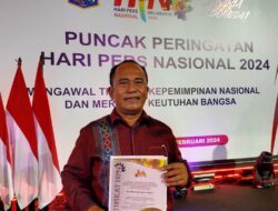 Ketua DKP PWI Sumut Terima PCNO HPN 2024