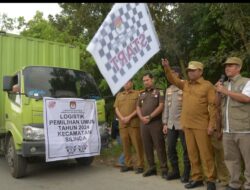 Bupati Sergai, Lepas Distribusi Logistik Pemilu 2024