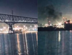 Jembatan Baltimore, AS,  Roboh Ditabrak Kapal Kontainer