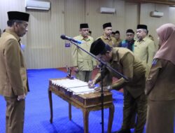 Sekdako Binjai Lantik 18 Pejabat Administrator