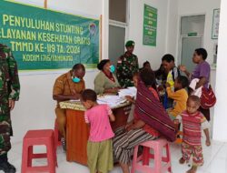 Satgas TMMD Ke-119 Kodim 1715/Yahukimo Berikan Penyuluhan Stunting dan Pengobatan Gratis