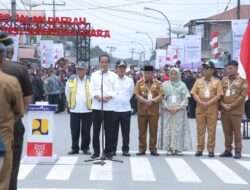 Bupati Asahan Dampingi Presiden Jokowi Resmian Jalan Inpres