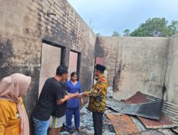 Bupati Sergai Tinjau dan Berikan Bantuan ke Korban Kebakaran