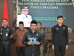 Pj Wali Kota Lantik 5 Pejabat Pimpinan Tinggi Pratama Pemko Padangsidimpuan