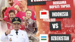 Pemkab Tapsel Gelar Nobar Indonesia VS Uzbekistan