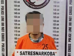 Polres P. Siantar Ringkus Seorang Residivis Bawa Sabu Di Perumahan BTN