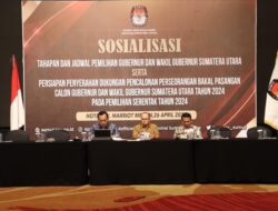 Bawaslu Sumut Hadiri Sosialisasi Tahapan dan Jadwal Pemilihan Gubernur dan Wagubsu