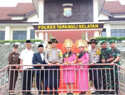 Bupati dan Forkopimda Sambut Kunjungan Kapoldasu di Mapolres Tapsel