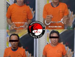 Polres Nias Tangkap Empat Pengedar Narkoba