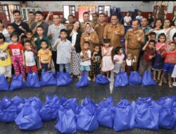 Wali Kota Siantar dan Perwakilan GM Telkom Sumut Beri Tali Asih ke Panti Asuhan