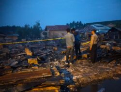 14 Rumah Musnah Terbakar di Besilam, 9 Diantaranya Rumah Jompo