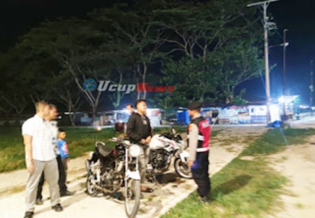 Teks fhoto Samapta Polres Batubara menggelar Patroli gabungan dengan sasaran curat, curas, geng motor, balap liar dan kejahatan lainnya dipimpin langsung Kapolres Batu Bara AKBP Taufiq Hidayat Thayeb, SH, SIK, Sabtu (15/06/2024). beritasore/alirsyah