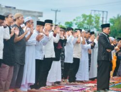 Pj. Bupati Dan Polres Batubara Sholat Idul Adha Bersama