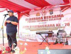 Bupati Hadiri HUT Ke 78 Bhayangkara, Sinergitas Polri – Pemkab Tapsel Terus Berjalan Baik