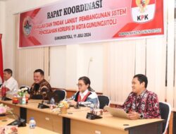 Pemko Gunungsitoli Dan KPK Rakor Pembangunan Sistem Pencegahan Korupsi