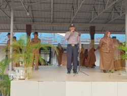 Hari Pertama Sekolah, Kanit Binmas Polsek Medang Deras Irup Di SMAN 1