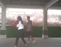 Ketua Pertina Binjai Tinjau Pelatihan di Sasana Rajawali