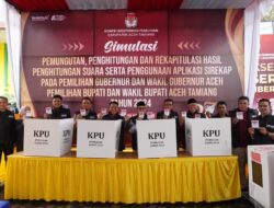 KIP Aceh Tamiang Simulasi Pilkada Serentak  2024