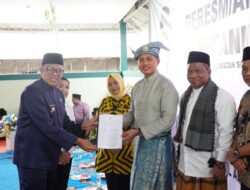 Pj Bupati Langkat Resmikan Masjid Ke 49 Yayasan Haji Anif