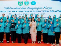 Kahiyang Ayu Dampingi Tyas Agus Fatoni Terima Kunker TP PKK Sumsel