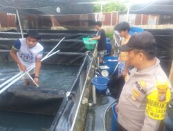Polsek Medan Baru Dukung Budidaya Ikan Lele
